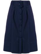 Sea Field A-line Skirt - Blue