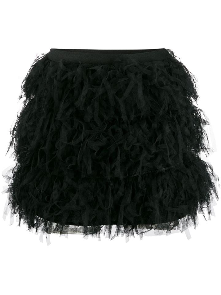 Red Valentino Frill Detail Dress - Black