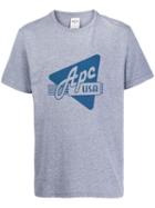 A.p.c. Printed Cotton T-shirt - Grey