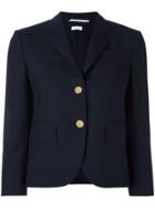 Thom Browne Classic Single Breasted Sport Coat In Navy 2-ply Wool