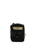 Moschino Zipped Shoulder Bag - Black