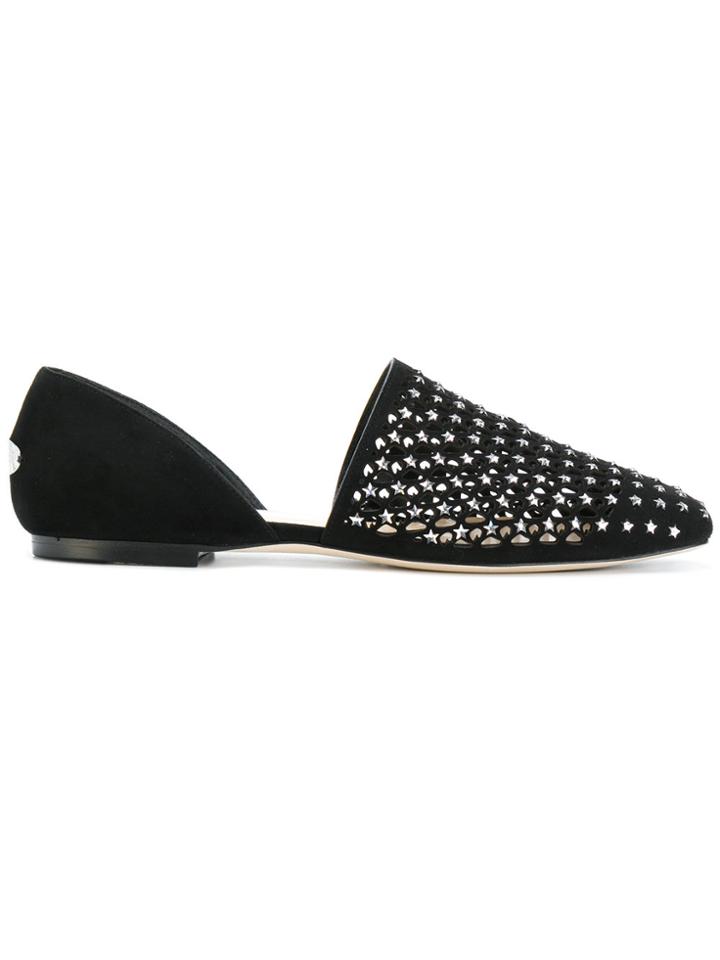 Jimmy Choo Globe Ballerinas - Black