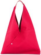 Cabas Triangle Shaped Tote - Red