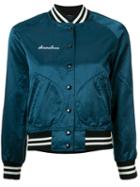 R13 'shameless' Bomber Jacket, Women's, Size: Large, Blue, Cotton/viscose