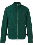 Burberry Zipped Bomber Jacket, Men's, Size: Large, Green, Cotton/polyester