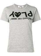 Comme Des Garçons Play Reverse Printed T-shirt - Grey