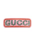 Gucci Fermaglio Per Capelli Motivo Gucci - Pink