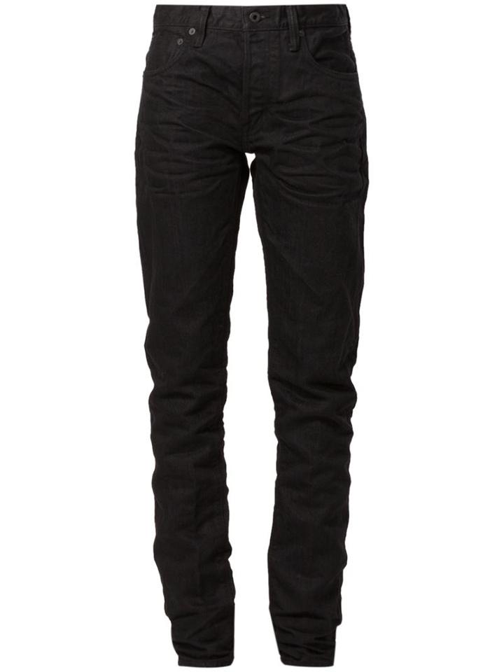 Mastercraft Union L'éclaireur X Mastercraft Union Slim Jeans, Men's, Size: 36, Black, Cotton/japanese Paper