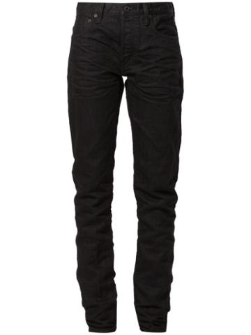 Mastercraft Union L'éclaireur X Mastercraft Union Slim Jeans, Men's, Size: 36, Black, Cotton/japanese Paper