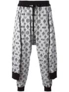 Ktz Tied Up Monogram Joggers - Grey