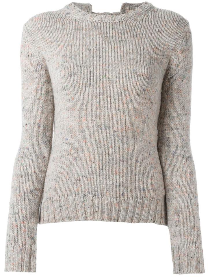 No21 Rear Tie Jumper, Women's, Size: 36, Nude/neutrals, Silk/polyamide/wool