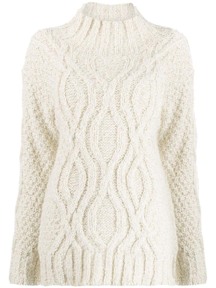 Snobby Sheep Cable Knit Jumper - Neutrals