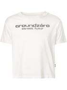 Ground Zero Logo Print T-shirt - White