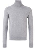 Ami Alexandre Mattiussi - Ribbed Roll Neck Jumper - Men - Merino/cashmere - Xl, Grey, Merino/cashmere
