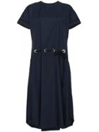 Sacai Front Pocket Short Sleeve Dress - Blue