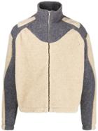 Gmbh Two-tone Panelled Zip-up Jacket - Neutrals