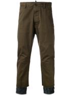 Dsquared2 Denim Step Hem Trousers - Green