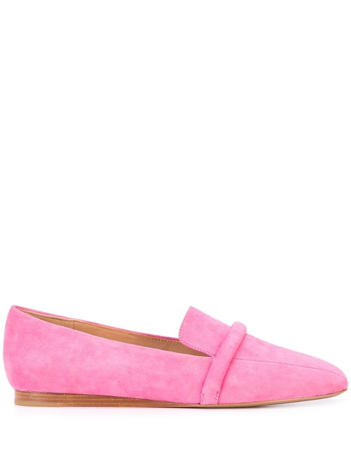 Veronica Beard Grier Tonal Band Loafers - Pink