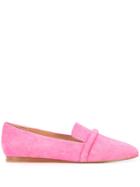 Veronica Beard Grier Tonal Band Loafers - Pink