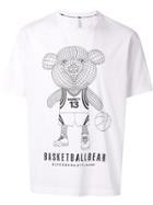 Blackbarrett Basketball Bear Graphic T-shirt - White