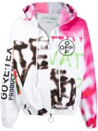 Off-white Goretex Graffiti Zip-up Hooded Jacket