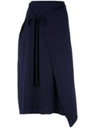 Joseph Drawstring Skirt, Women's, Size: Large, Blue, Cotton