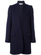 Stella Mccartney 'bryce' Coat, Women's, Size: 38, Blue, Wool/polyamide/viscose/cotton