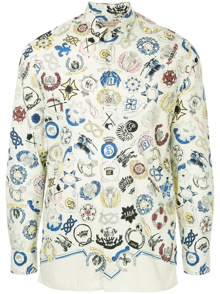 Burberry Emblem Print Shirt - Multicolour