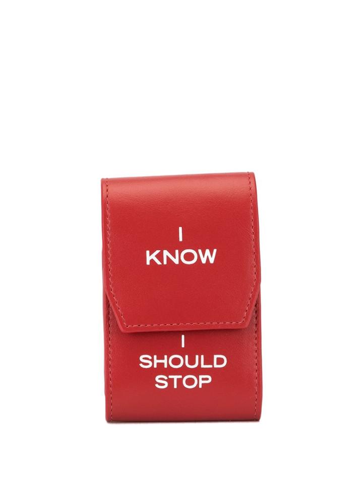 Ports V I Know I Should Stop Coin Wallet - Red