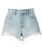 T By Alexander Wang Bite Clash Denim Shorts - Blue