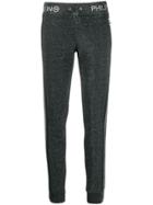 Philipp Plein Striped Sweatpants - Black