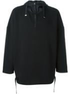 Blood Brother Oversized Hood Sweater, Men's, Size: Medium, Black, Cotton/nylon