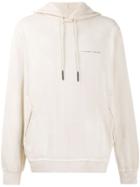 Tobias Birk Nielsen Back Logo Print Hoodie - Neutrals