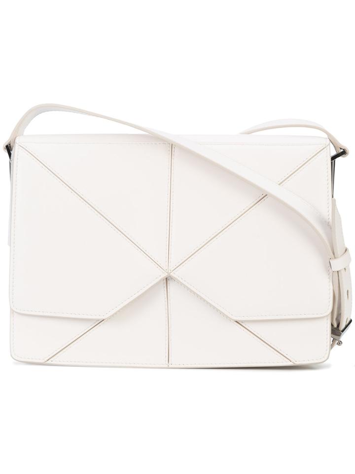 Cushnie Et Ochs Mark Crossbody Bag - White