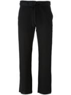 Ann Demeulemeester Blanche Cropped Trousers - Black