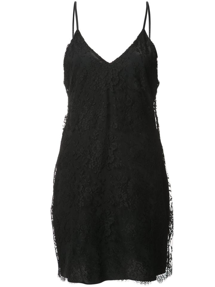 Amiri Lace Slip Dress - Black