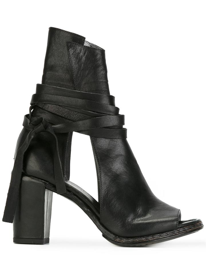 Measponte Lace-up Sandals - Black