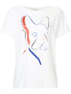 Être Cécile Dog Print Oversized T-shirt - White