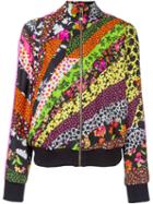 Versace Floral Print Bomber Jacket