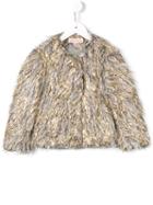 Anne Kurris 'fury Lama' Jacket, Girl's, Size: 8 Yrs, Grey