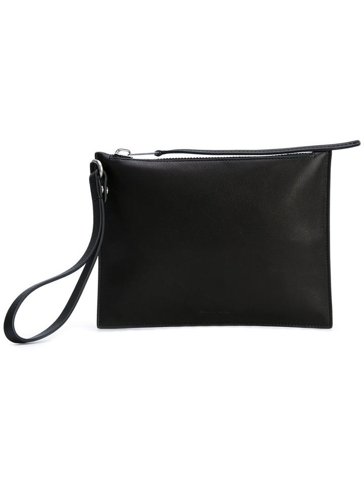 Rick Owens - Wristlet Pouch Bag - Men - Leather - One Size, Black, Leather