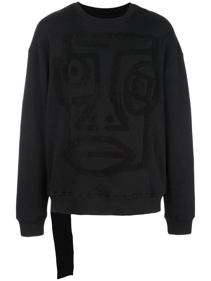 Haculla Nyc Destructed Sweatshirt - Black