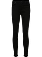 Rta Raw Hem Skinny Jeans, Women's, Size: 27, Black, Cotton/elastodiene/spandex/elastane