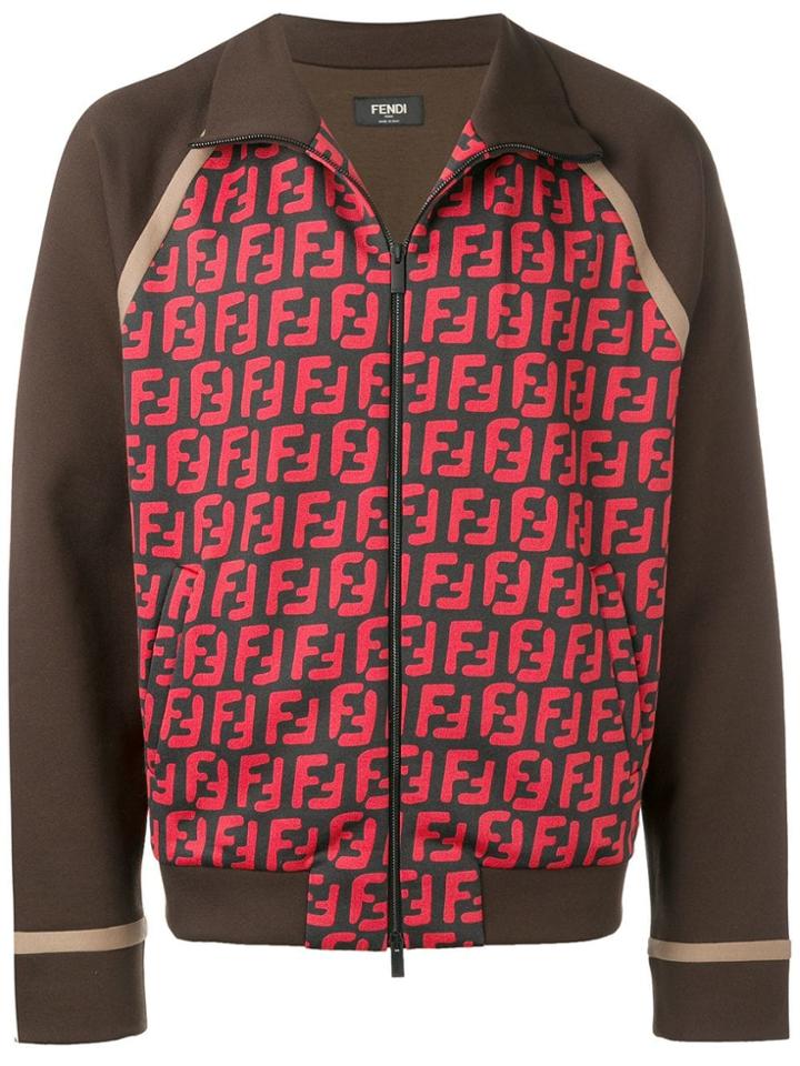 Fendi Logo Track Jacket - Black