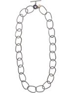 Silvia Gnecchi Oversized Chain Link Necklace - Silver