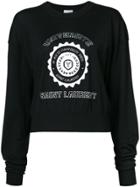 Saint Laurent Université Cropped Sweater - Black