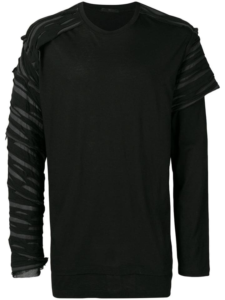 The Viridi-anne Textured Stripe Sweater - Black