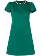 No21 Embellished Shift Dress - Green