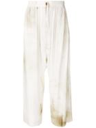 Vivienne Westwood Anglomania Wide-leg Flared Trousers - White