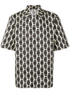 Roberto Cavalli Watch Print Button-up Shirt - Neutrals